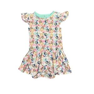Little Snuggles Cartoon Print Baby Dress